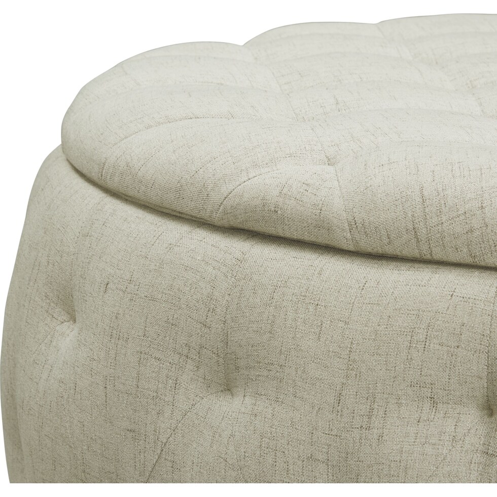 nash gray ottoman   