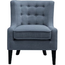 nashville blue accent chair   