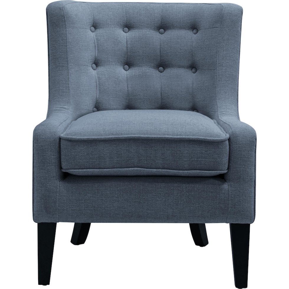 nashville blue accent chair   