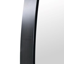 nathan black floor mirror   