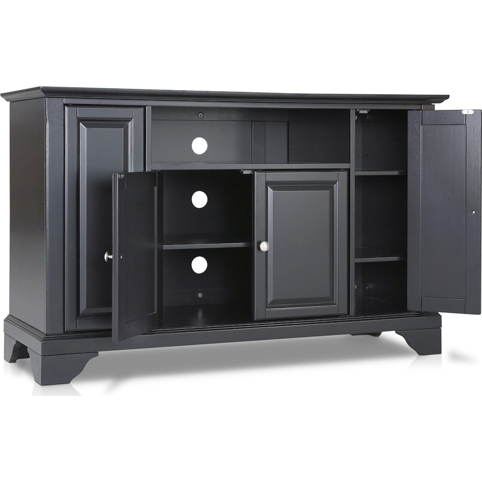 nathaniel black tv stand   