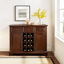 nathaniel dark brown buffet   