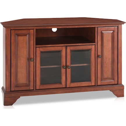 Nathaniel 48” Corner TV Stand - Cherry