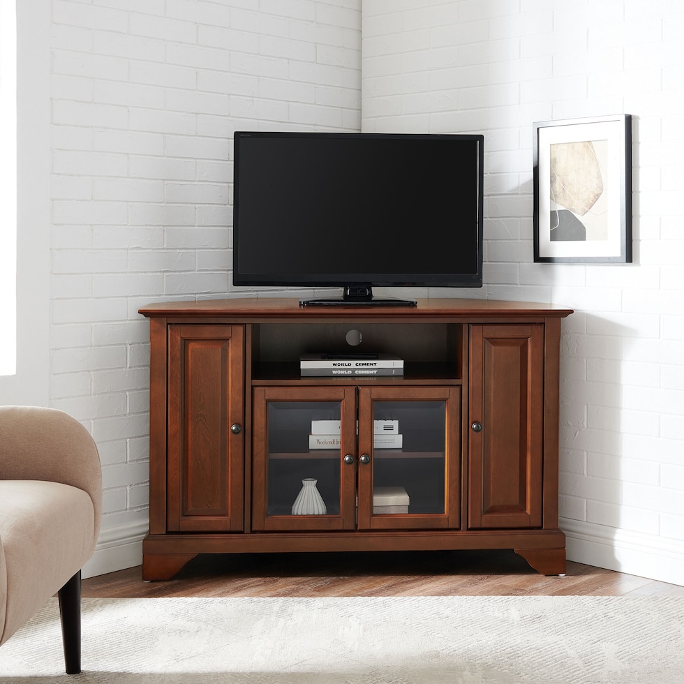 nathaniel dark brown tv stand   