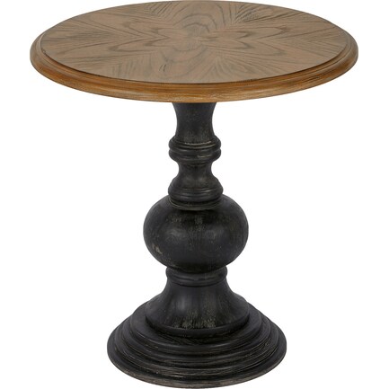 Erna Accent Table - Natural/Black