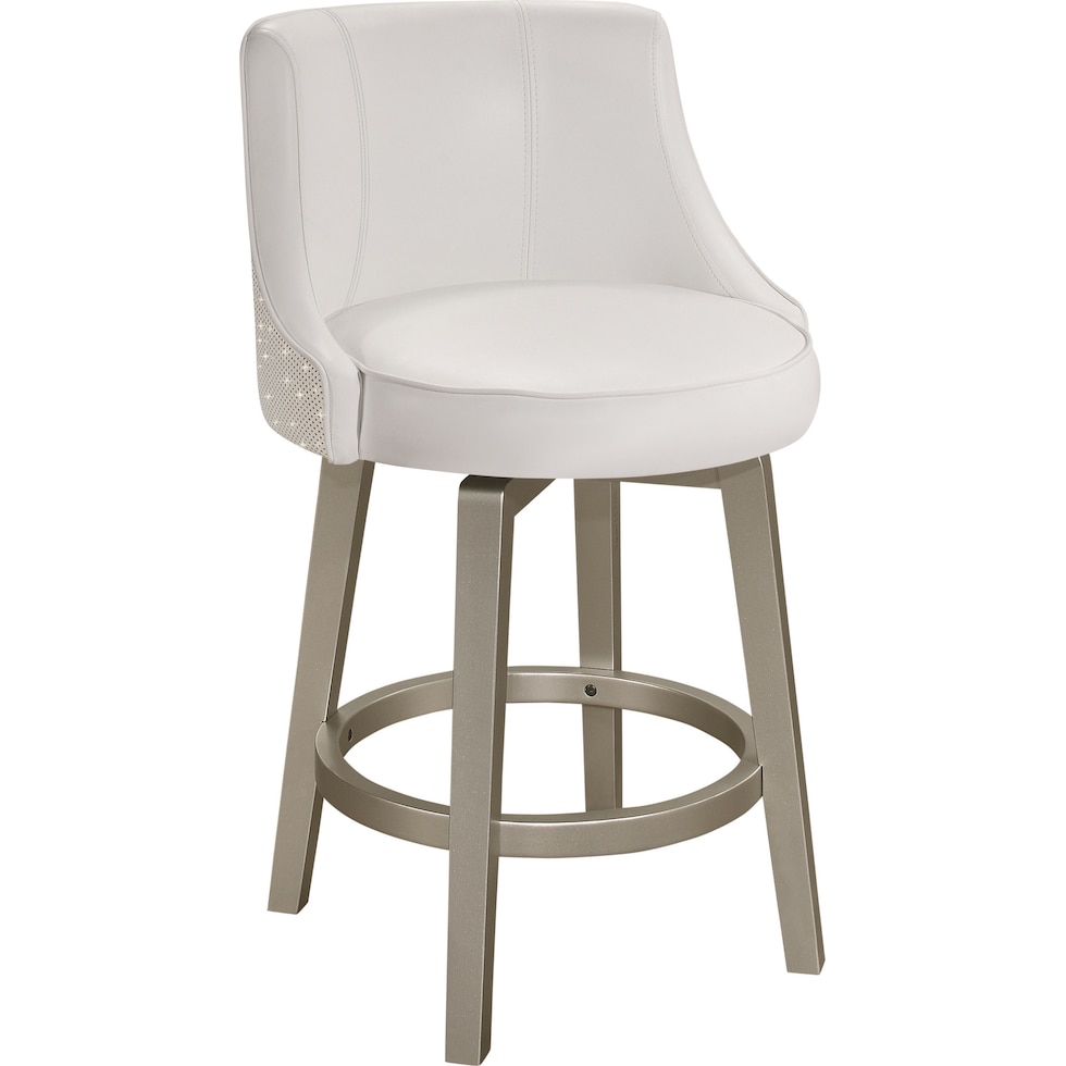 nayeli white counter height stool   