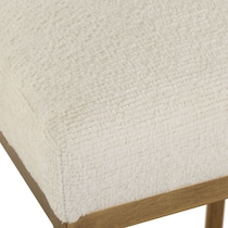 neil antique brass light cream bar stool   