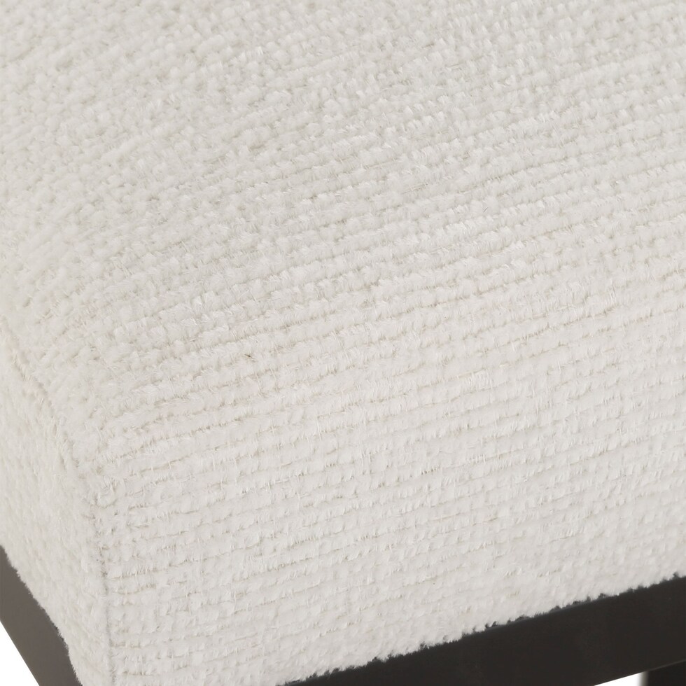 neil matte black light cream bar stool   