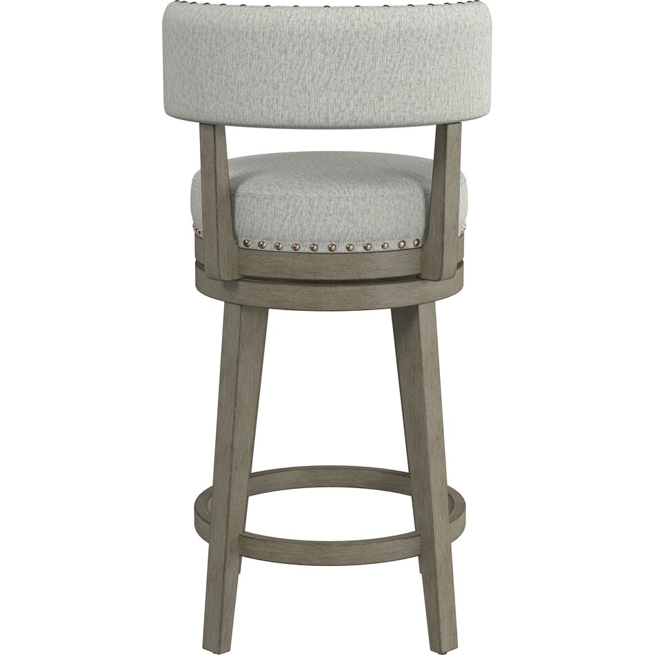 Nella Swivel CounterHeight Stool Gray Value City Furniture