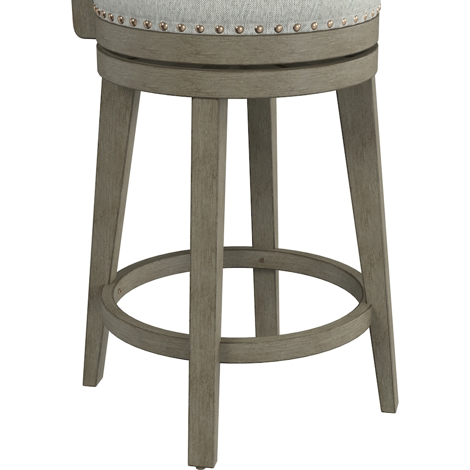 Nella Swivel CounterHeight Stool Gray Value City Furniture