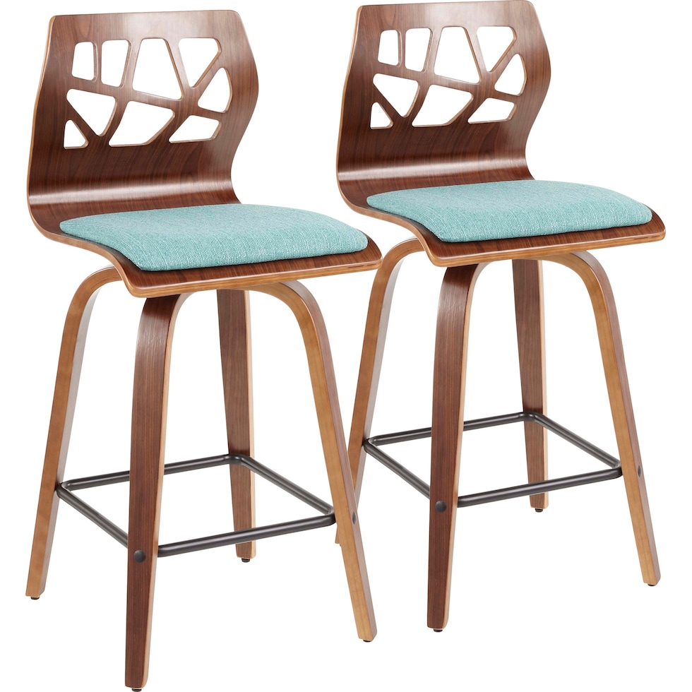 nellie dining blue counter height stool   