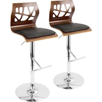 nellie black bar stool   