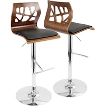 nellie black bar stool   