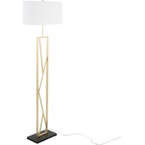 nellie gold floor lamp   