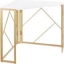 nellie gold white desk   
