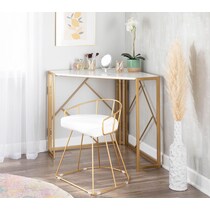 nellie gold white desk   