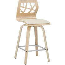 nellie light brown counter height stool   