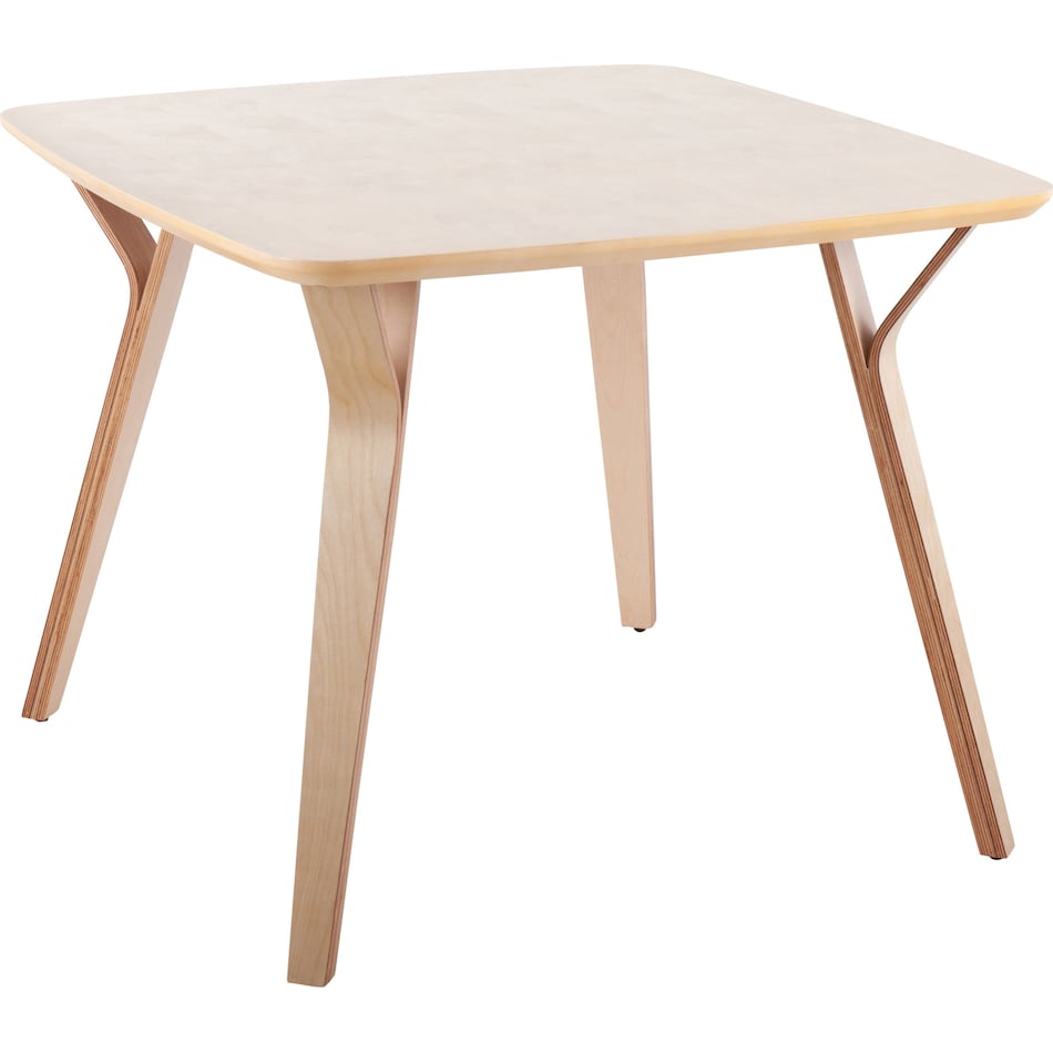 nellie light brown dining table   