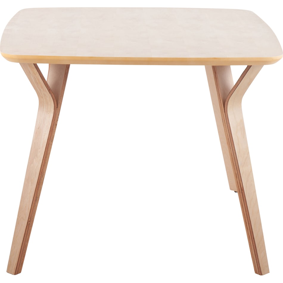 nellie light brown dining table   