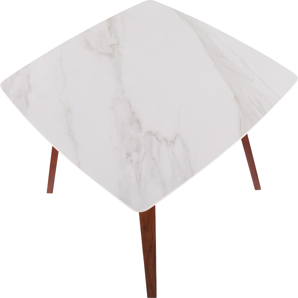 nellie white dining table   