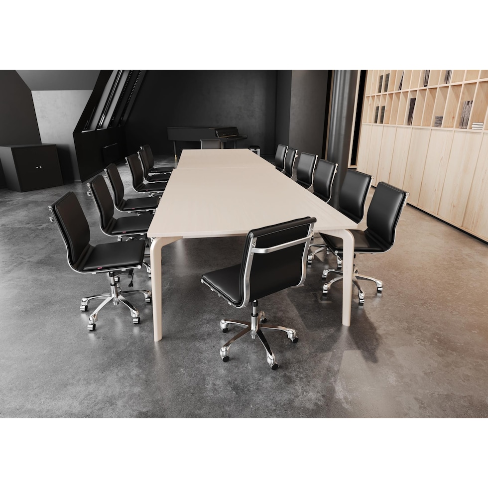 nelson black office chair   