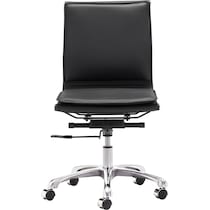 nelson black office chair   