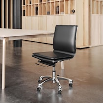 nelson black office chair   