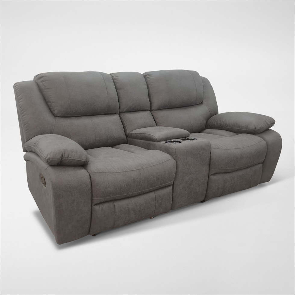 nelson gray loveseat   