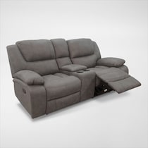 nelson gray loveseat   
