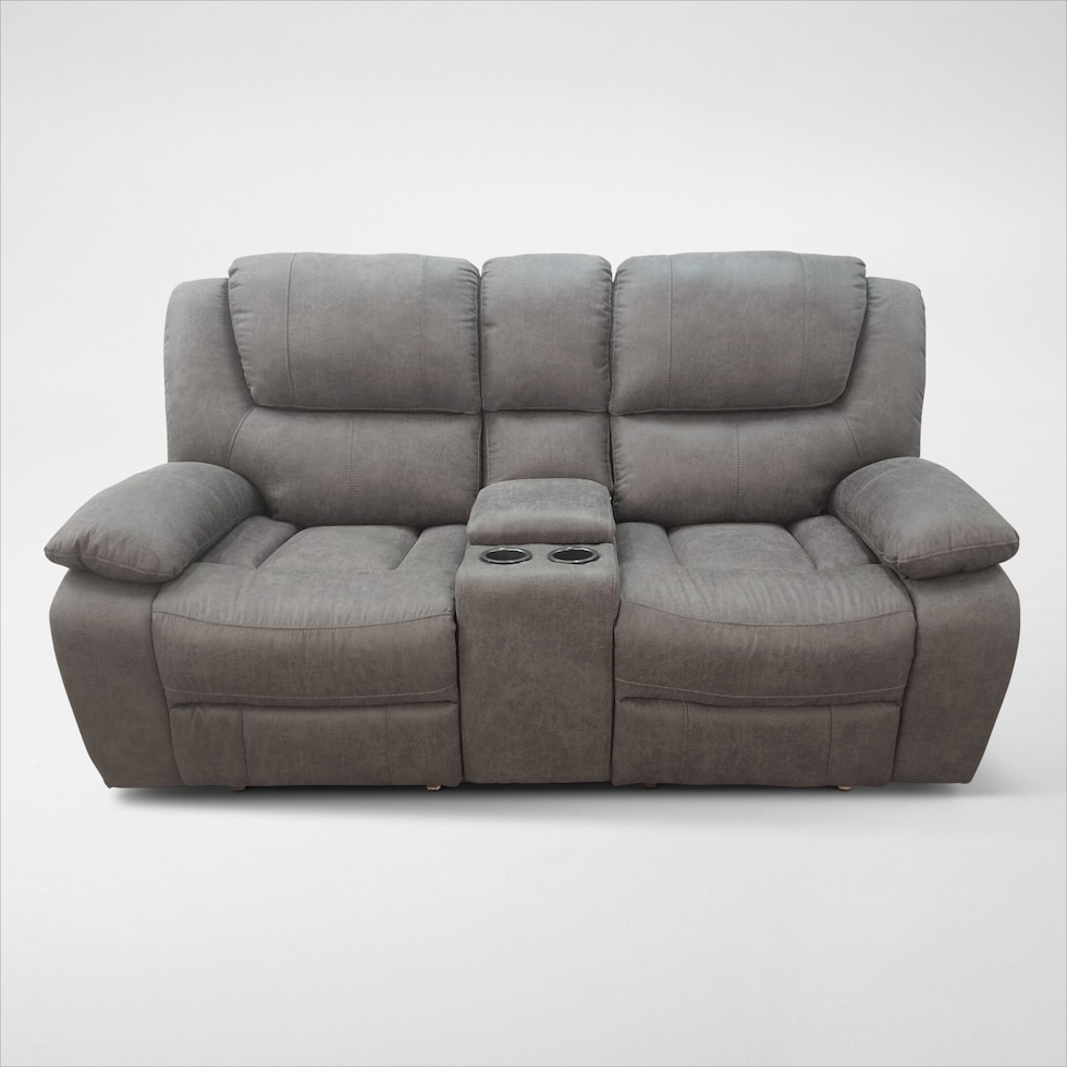 nelson gray loveseat   
