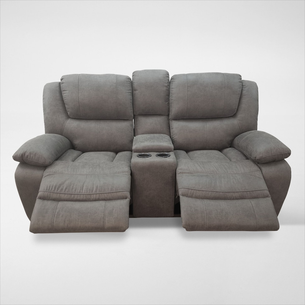 nelson gray loveseat   