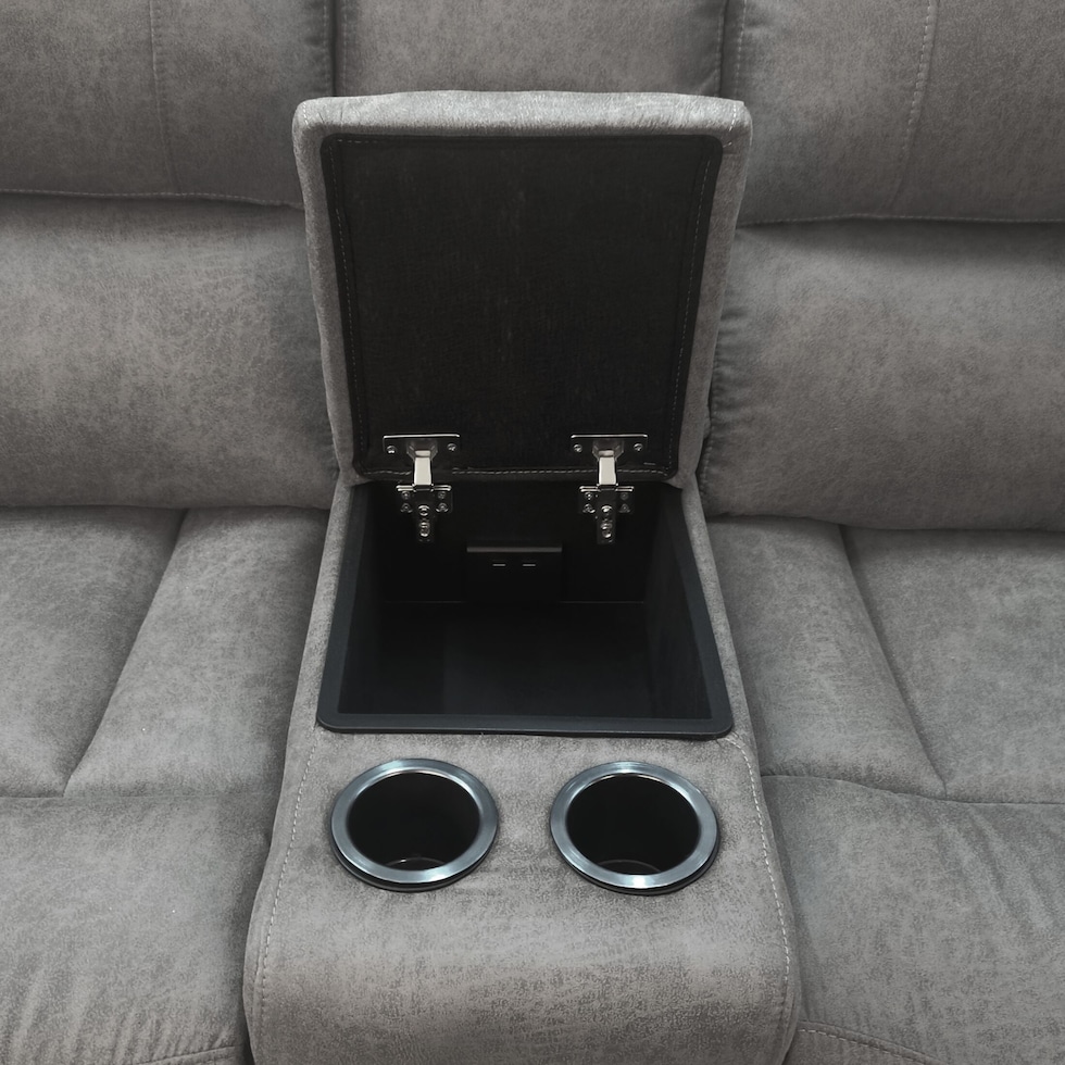 nelson gray loveseat   