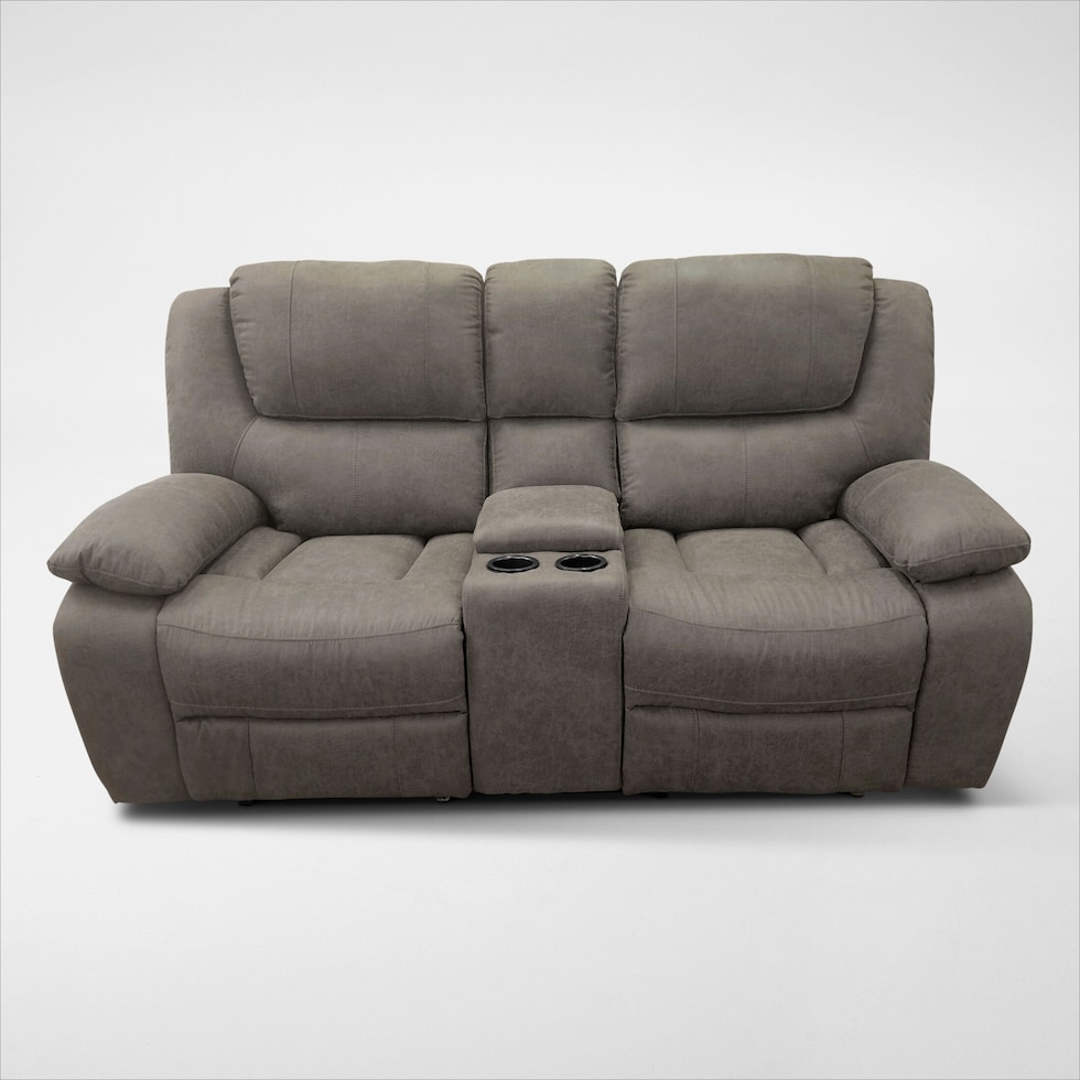 nelson gray loveseat   