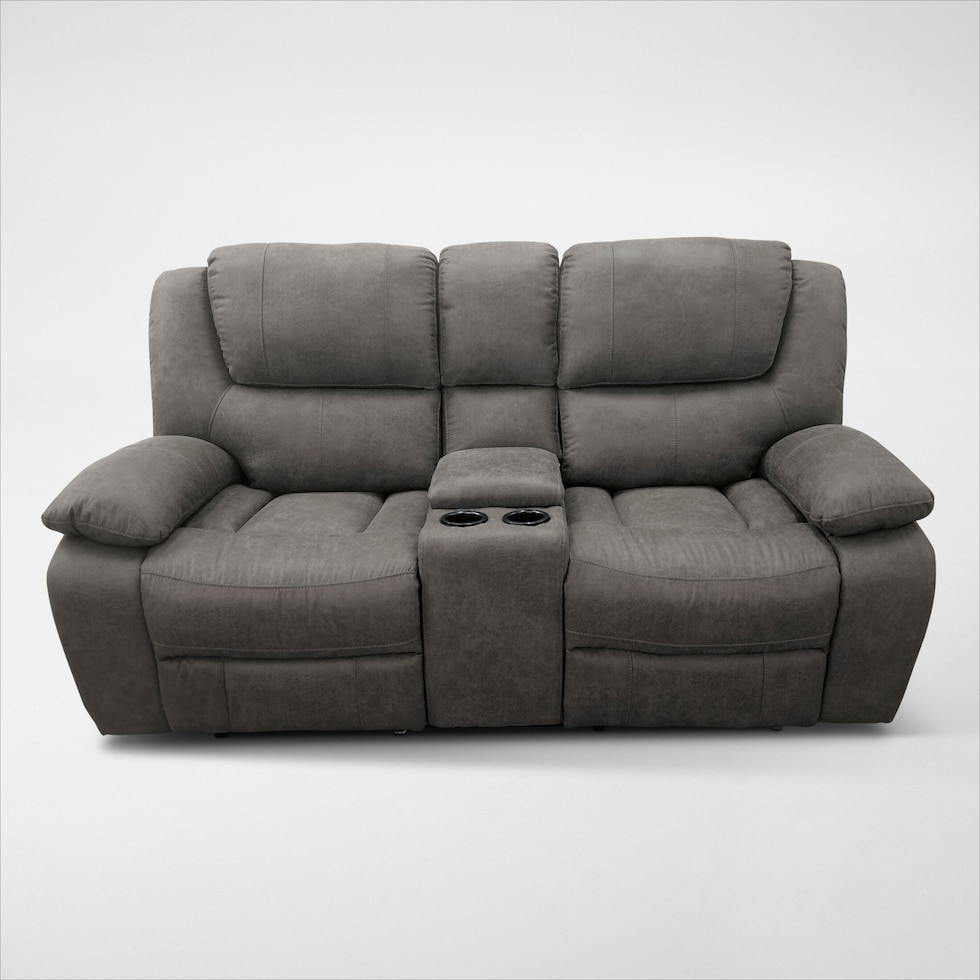 nelson gray loveseat   