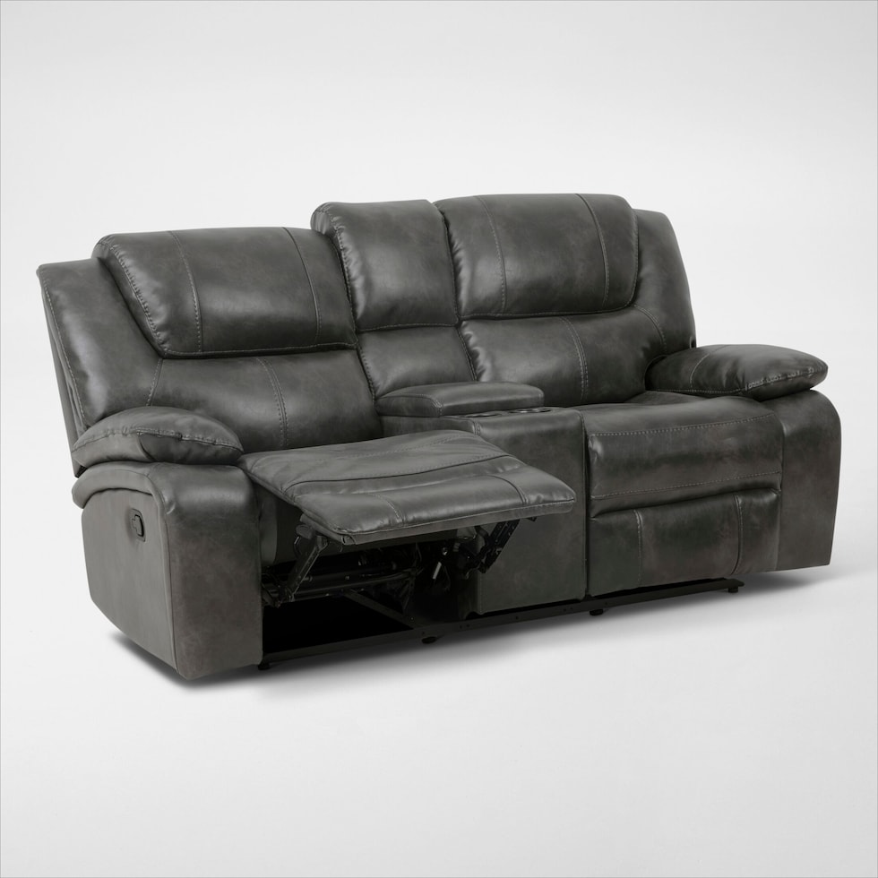 nelson gray loveseat   