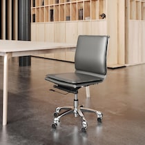 nelson gray office chair   
