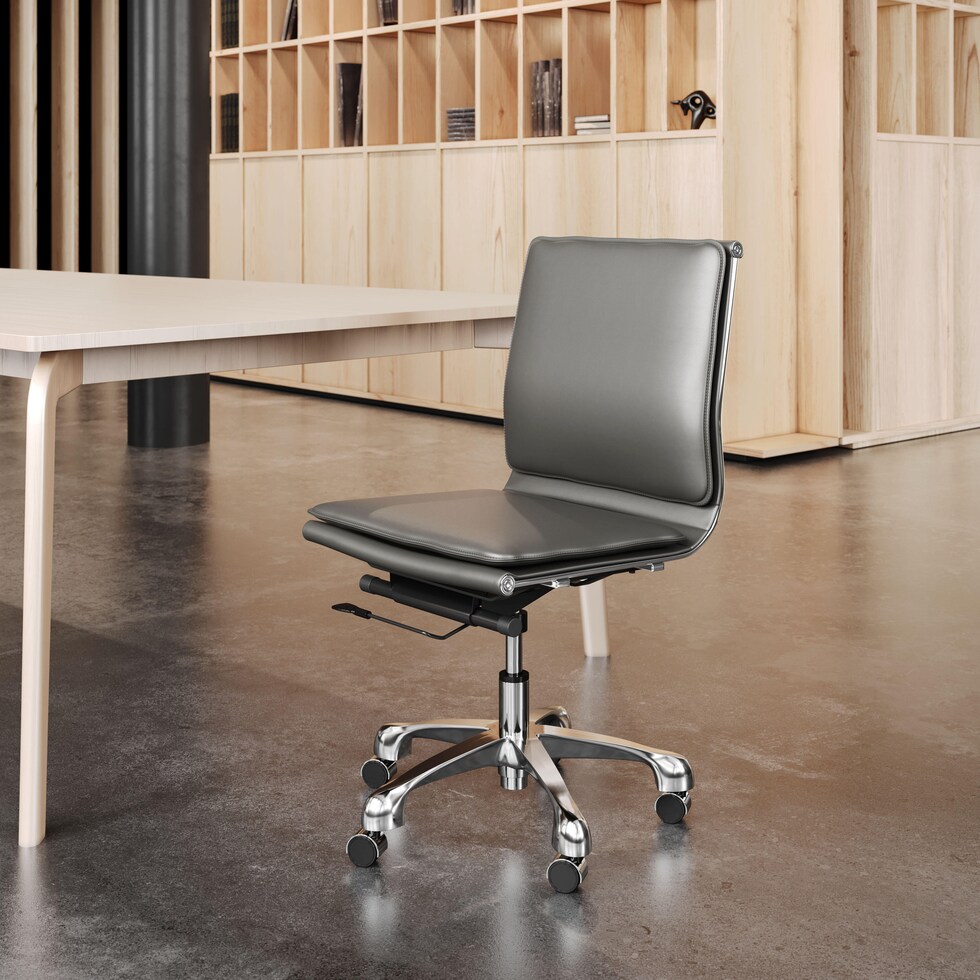nelson gray office chair   