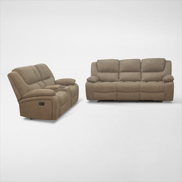 Nelson Manual Reclining Sofa and Loveseat