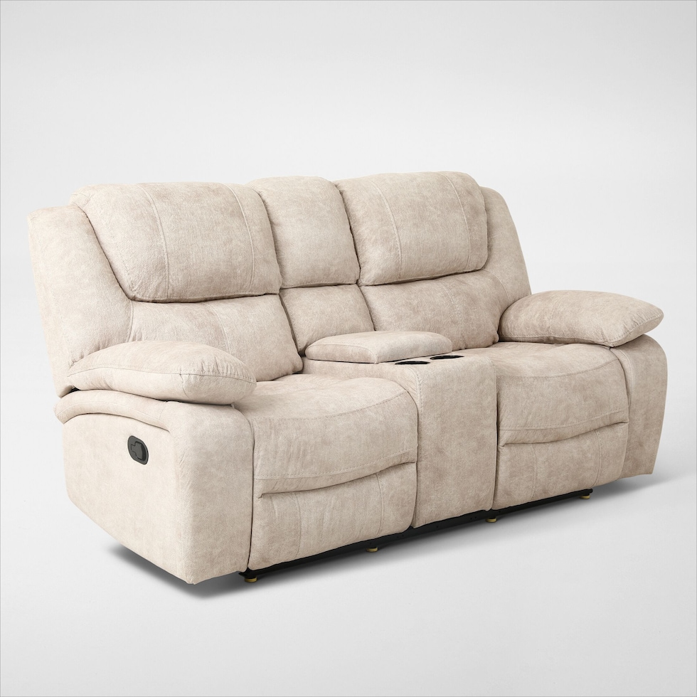 nelson neutral loveseat   