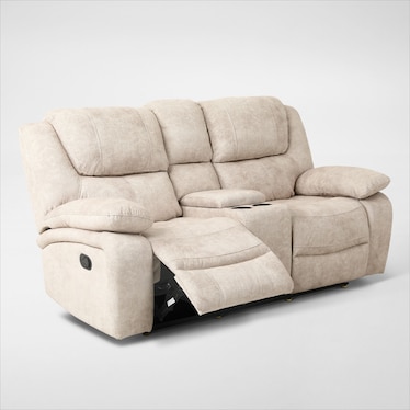 Nelson Manual Reclining Loveseat with USB Charging