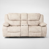 nelson neutral loveseat   