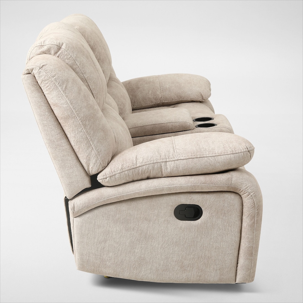 nelson neutral loveseat   