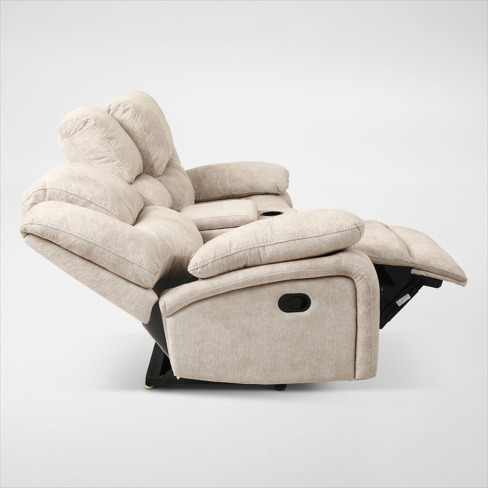nelson neutral loveseat   