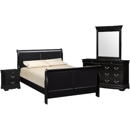 Neo Classic 7 Piece Bedroom Set With Chest Nightstand Dresser And Mirror Value City Furniture