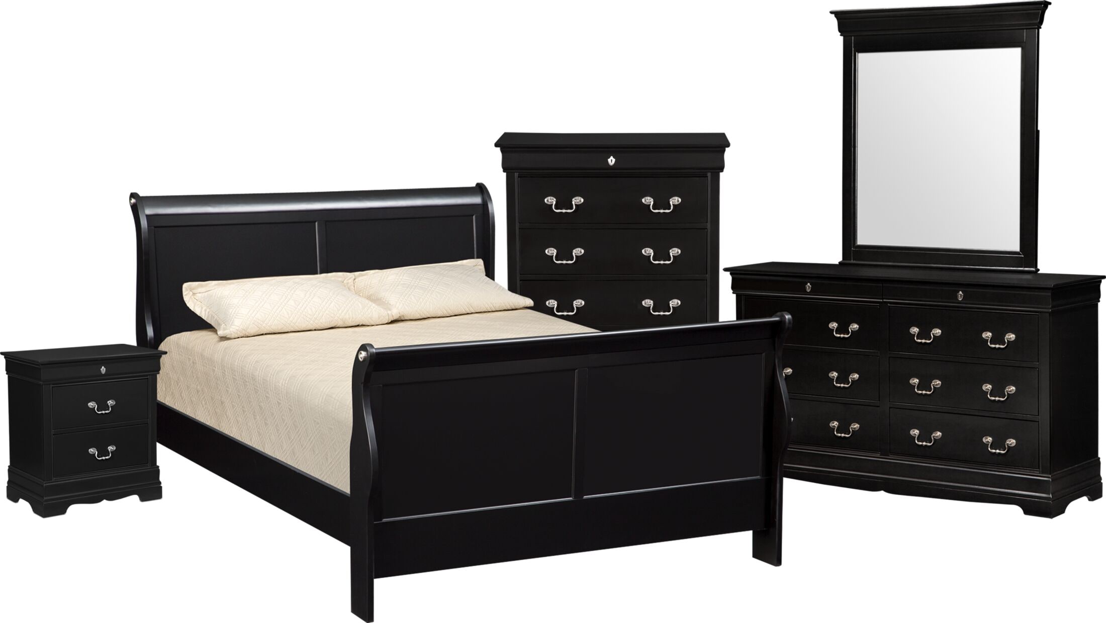 7 piece bedroom set queen