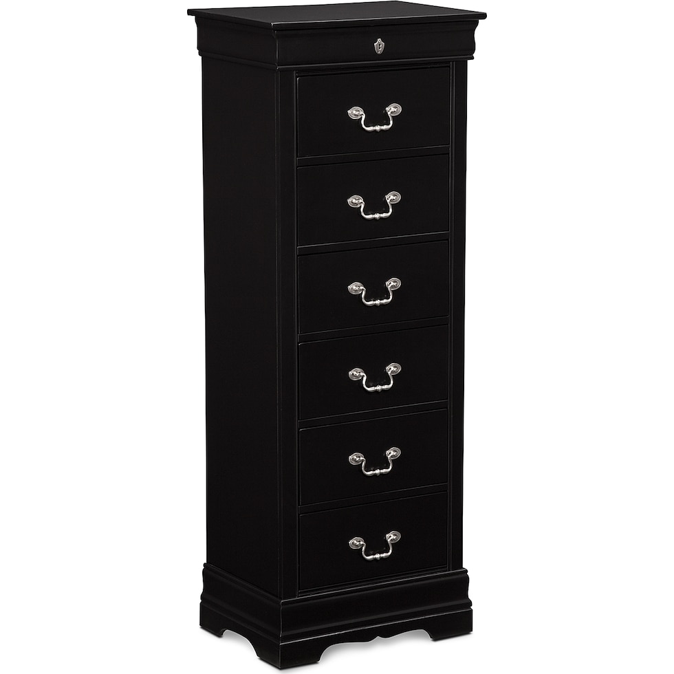 neo classic black black lingerie chest   