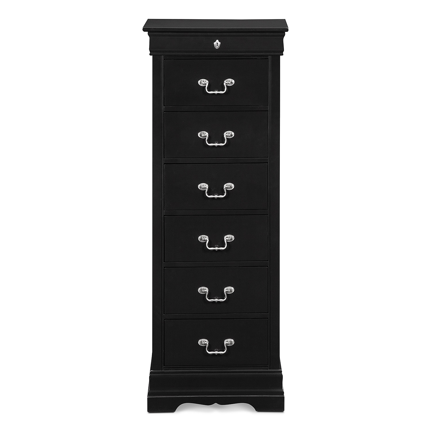 Neo Classic 6 Drawer Chest Black Value City Furniture