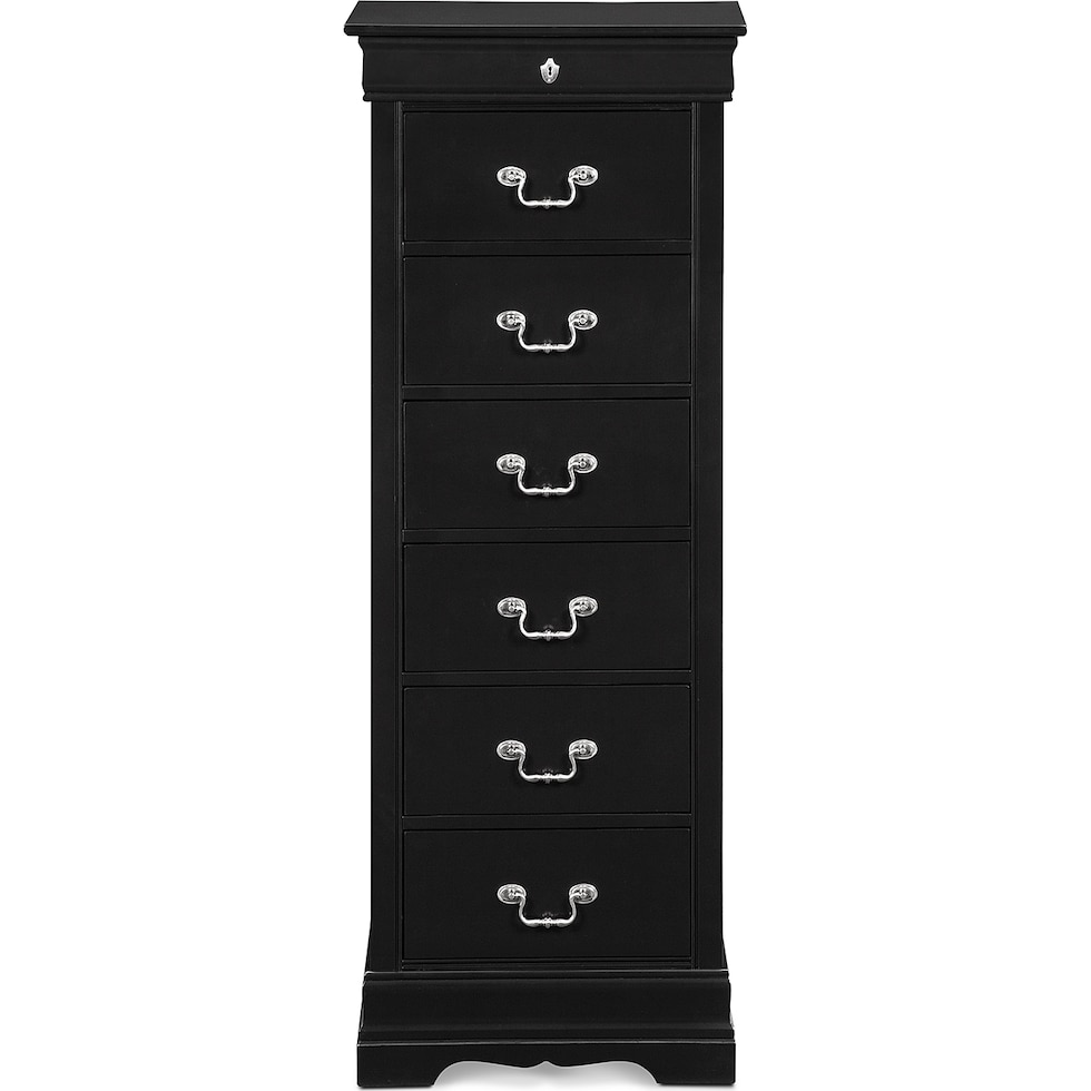 neo classic black black lingerie chest   