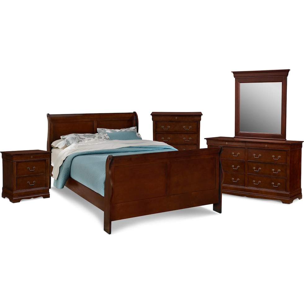 neo classic cherry bedroom main image  