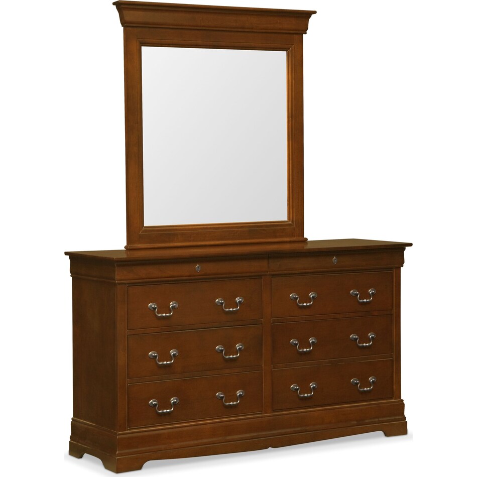 Neo Classic Dresser and Mirror Value City Furniture